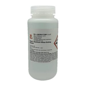 GE Class F Aluminum Alloys Etching Solution 500 mL bottle