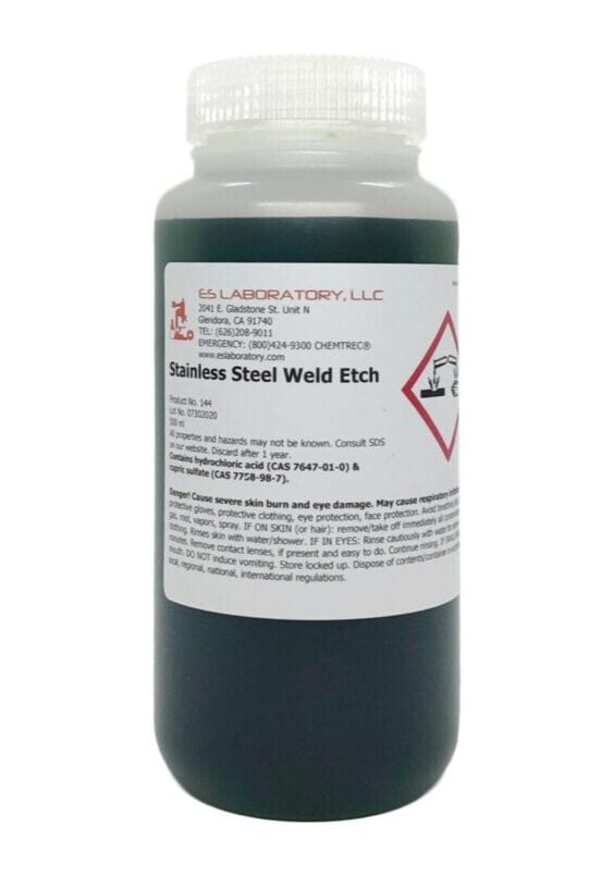 Stainless Steel Weld Etch, 500 mL